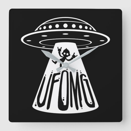 UFOMG VIERKANTE KLOK (Voorkant)