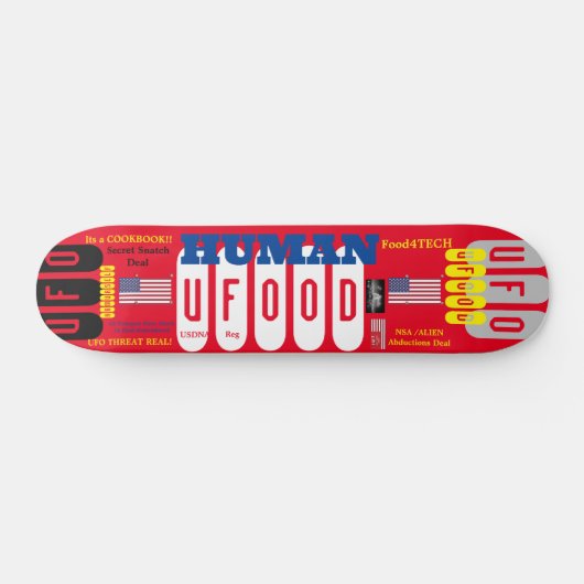 UFOOD 7 3/4-inch skateboard deck (Horizontaal)