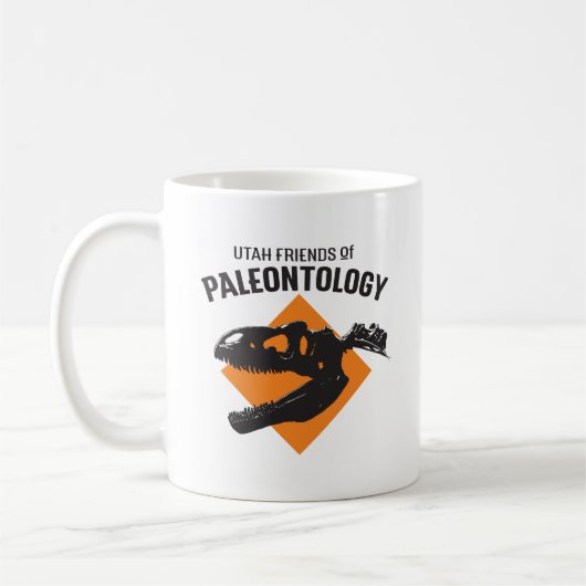 UFOP Logo & Allosaurus License Bord 11 oz. Mok (Links)