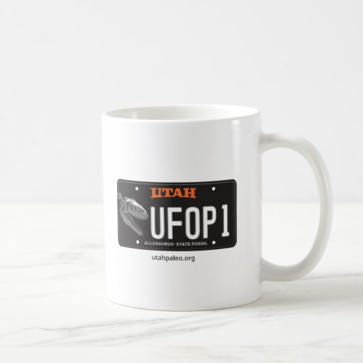 UFOP Logo & Allosaurus License Bord 11 oz. Mok (Rechts)