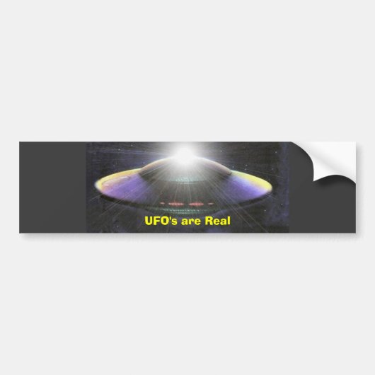 UFO's bestaan echt Bumpersticker (Voorkant)