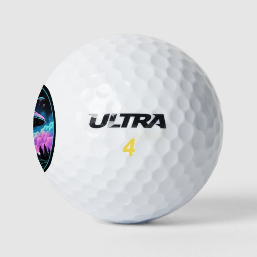 UFO's buitenaardse invasie esthetisch Golfballen (Logo)