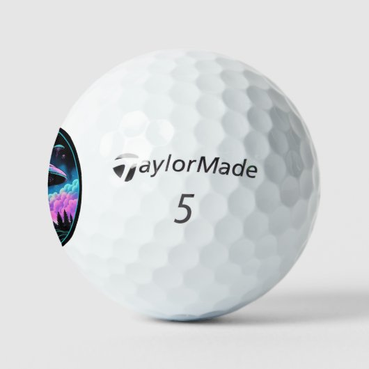 UFO's buitenaardse invasie esthetisch Golfballen (Logo)