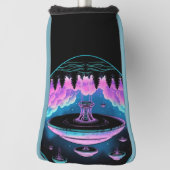 UFO's buitenaardse invasie esthetisch Golfheadcover (Draai 90)