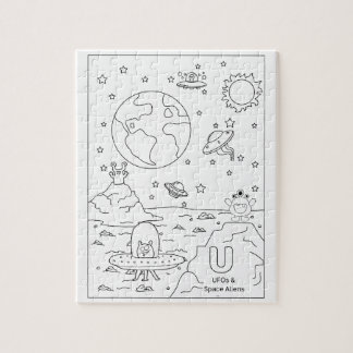 UFO's en buitenaardse wezens, legpuzzel, 20 bij 25 Legpuzzel