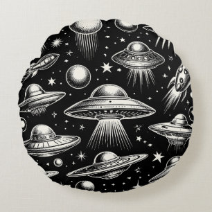 UFO's en Flying Saucers Sci Fi Sierkussen Rond Kussen