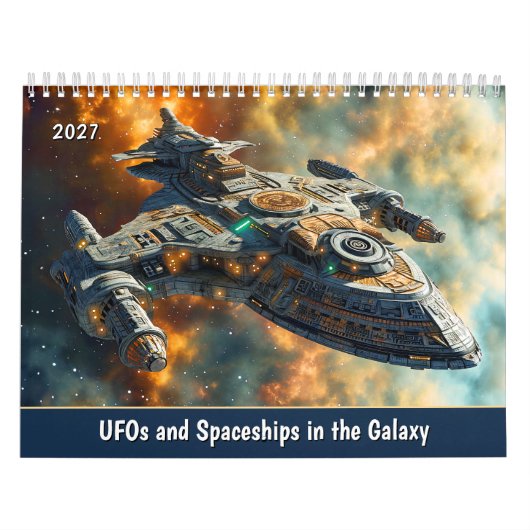 UFO's en ruimteschepen in de Melkweg Kalender (Hoes)