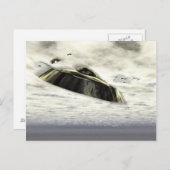 UFO's in vliegend Briefkaart (Voorkant / Achterkant)