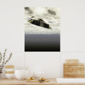 UFO's in vliegend Poster (Keuken)