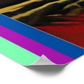 UFOs Move the Moai Poster (Hoek)