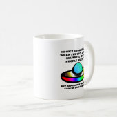 UFO's Stomme mensen Funny Mug Koffiemok (Voorkant rechts)
