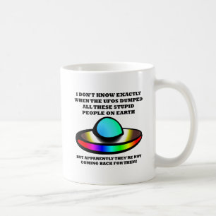 UFO's Stomme Mensen Grappige Mok