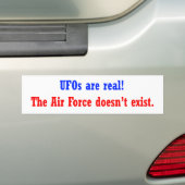 UFO's zijn echt Bumpersticker (Op auto)