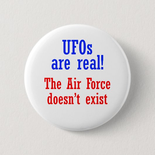 UFO's zijn echt Ronde Button 5,7 Cm (Voorkant)