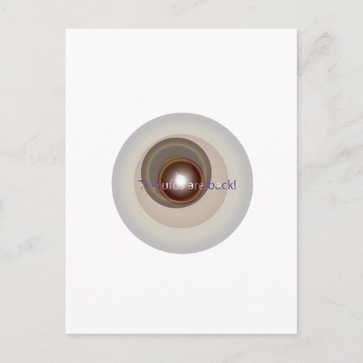 UFO's zijn terug Briefkaart (Voorkant)