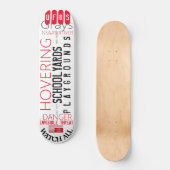 UFOS ZWEVEN 8 1/4" Skateboard Deck (Voorkant)