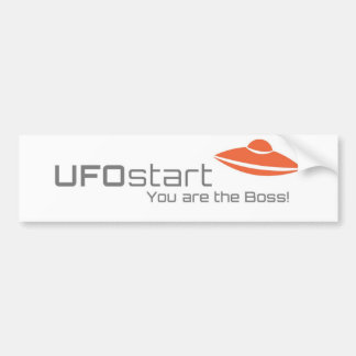 UFOstart-sticker Bumpersticker