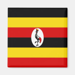 UG001 UGANDA Vlag, Afrika, Fridge Magneet