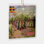 UG003 UGANDA, Batwa, Afrika, Keramisch Ornament (Rechts)