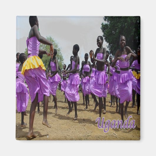 UG004 UGANDA, Culturele feestdagen, Afrika, Fridge Magneet (Voorkant)