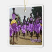 UG004 UGANDA, Culturele feestdagen, Afrika, Keramisch Ornament (Links)