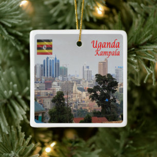 UG006 KAMPALA, Downtown, Uganda, Afrika, Keramisch Ornament