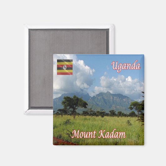 UG009 UGANDA, Mount Kadam, Afrika, Fridge Magneet (Voorkant / Achterkant)