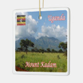 UG009 UGANDA, Mount Kadam, Afrika, Keramisch Ornament (Links)