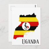 Uganda Briefkaart (Voorkant / Achterkant)