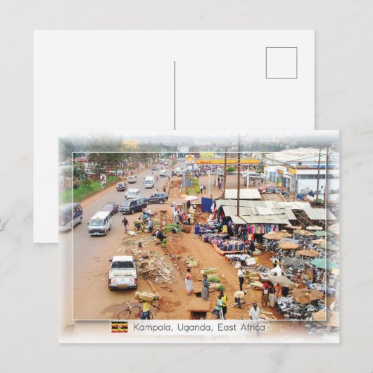 Uganda Briefkaart (Voorkant / Achterkant)