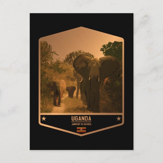 Uganda Briefkaart (Voorkant)