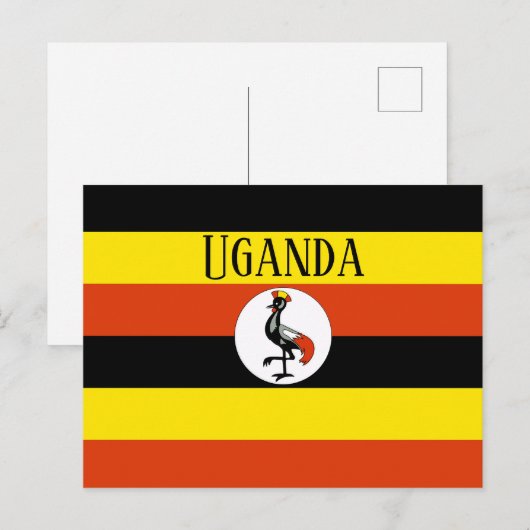 Uganda Briefkaart (Voorkant / Achterkant)
