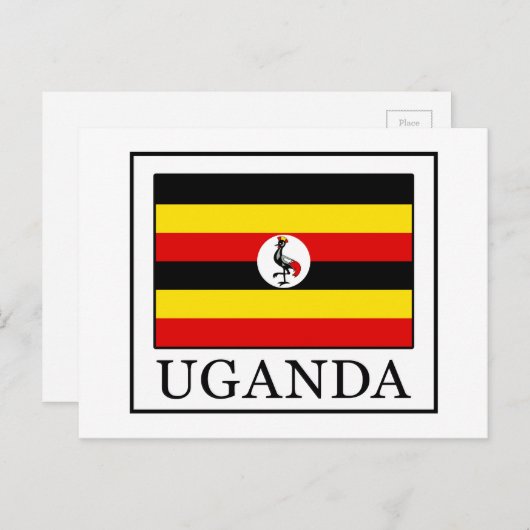 Uganda Briefkaart (Voorkant / Achterkant)