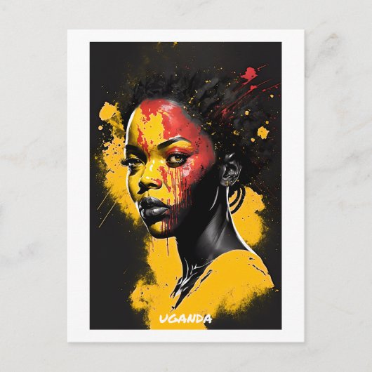 Uganda Briefkaart - Wereld aan het Collectie van d (Voorkant)