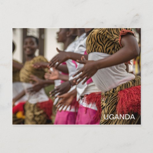 Uganda Dames Danser Reizen Briefkaart (Voorkant)