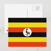 Uganda Flag Briefkaart (Voorkant / Achterkant)