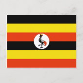 Uganda Flag Briefkaart (Voorkant)