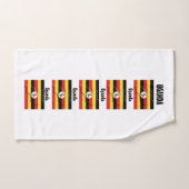 UGANDA FLAG foto gym Handdoek (Handdoek)