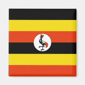 Uganda Flag Magnet (Voorkant)