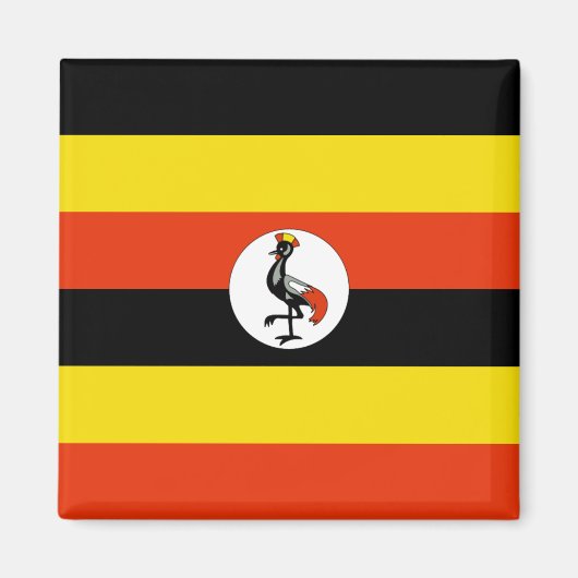 Uganda Flag Magnet (Voorkant)