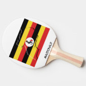UGANDA FLAG & MAP op maat Tafeltennisbatje (Zijkant)