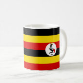 "Uganda Flag Mok - Bold National Pride Ceramic Cof (Voorkant rechts)