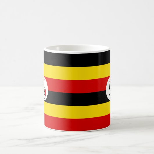 "Uganda Flag Mok - Bold National Pride Ceramic Cof (Center)