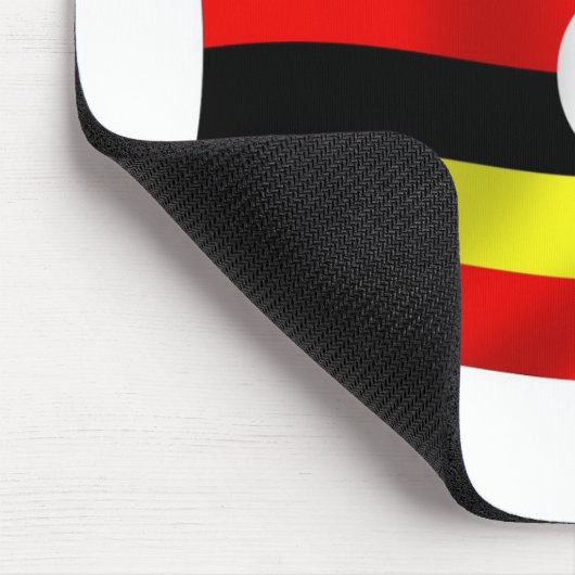 Uganda Flag Mousepad Muismat (Hoek)