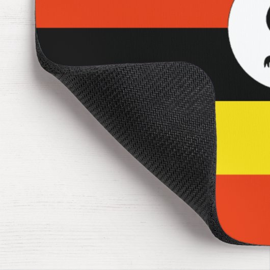 Uganda Flag Mousepad Muismat (Hoek)