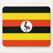 Uganda Flag Mousepad Muismat (Voorkant)
