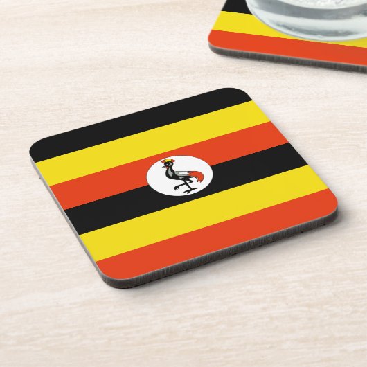 Uganda Flag Onderzetter (Linkerzijde)