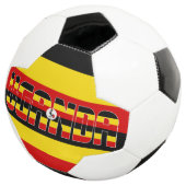 Uganda Flag Patriotic Voetbal (Drie kwart)
