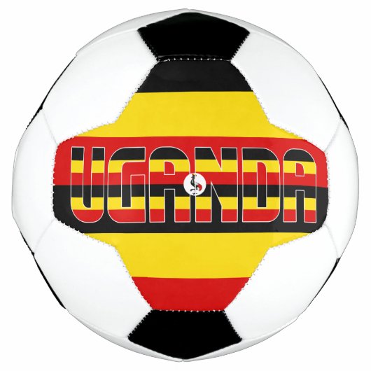 Uganda Flag Patriotic Voetbal (Voorkant)