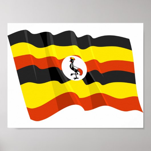 Uganda Flag Poster (Voorkant)